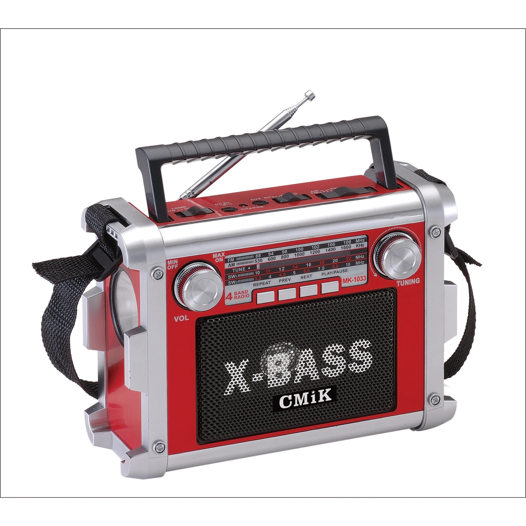 cmik mk-1033 china plastic shortwave antique long range old vintage other crank torch light usb sd am fm sw home portable radio
