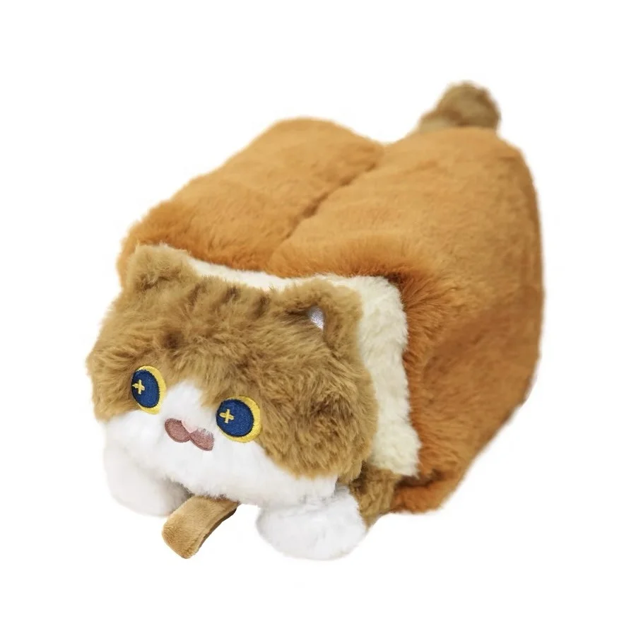 Cute cat plush cartoon Garfield cat bread tissue tissue box toast orange cat Environmentally friendly and comfortable Gift