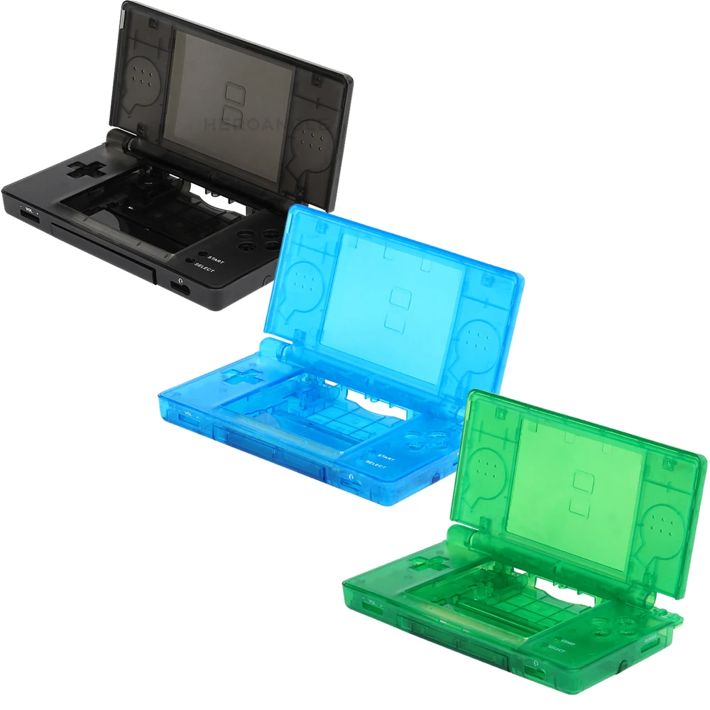 New Arrival 5 Colors Full Set Case Transparent Housing Shell For Nintendo DS Lite/NDS Lite
