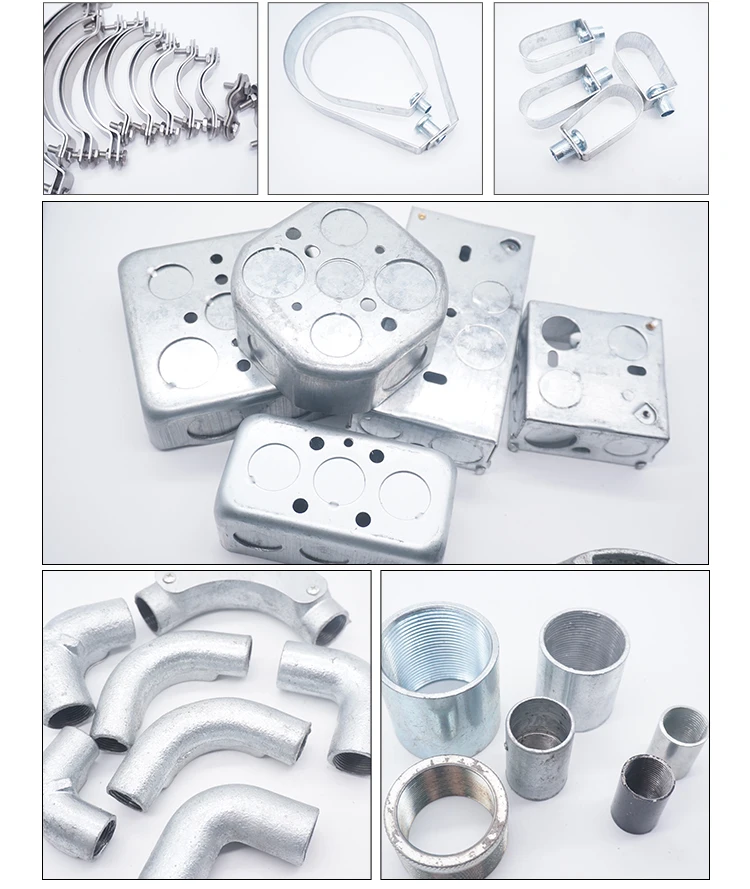 Accesorios de tubera emt imc tube acier galvanise tubo galvanizado 3 galvanized emt pipe supplier