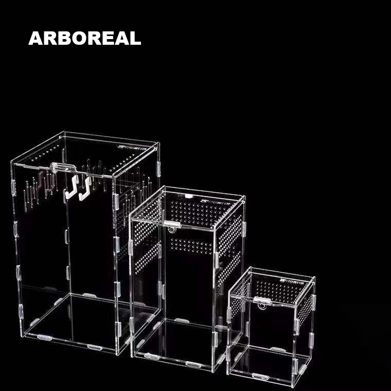 Custom Style Clear Acrylic Stackable Durable Reptile Insect Lizard Breeding Box