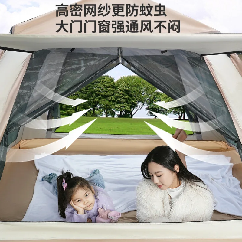 High Quality 5-8 Person Pop up Instant Camping Tent Waterproof Family Hiking Travel Outdoor Tent