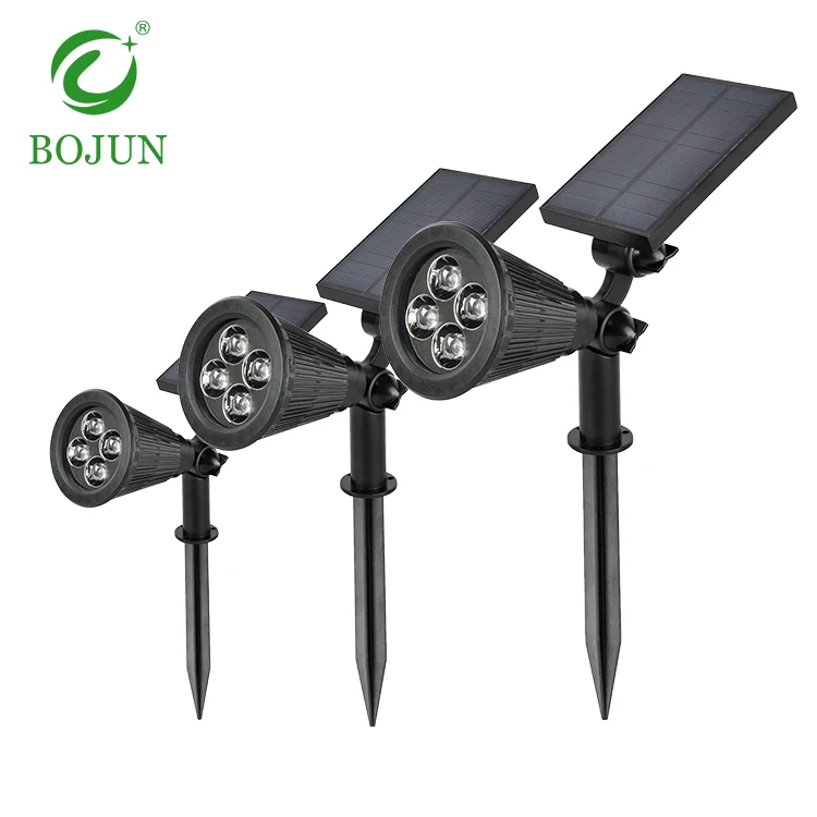 
Bojun Lighting Sensor Courtyard Abs 4w 7w Luces Square Outdoor Solar Led Garden Lights 