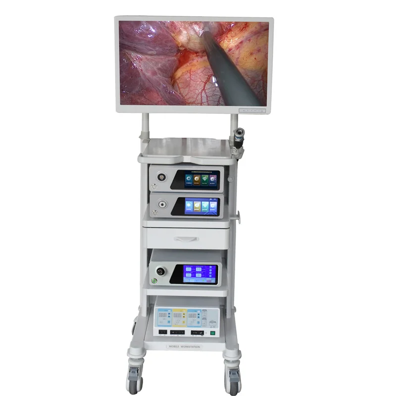 4k  fluorescence  Medical portable  endoscope camera for fiber endoscopic HD with light source