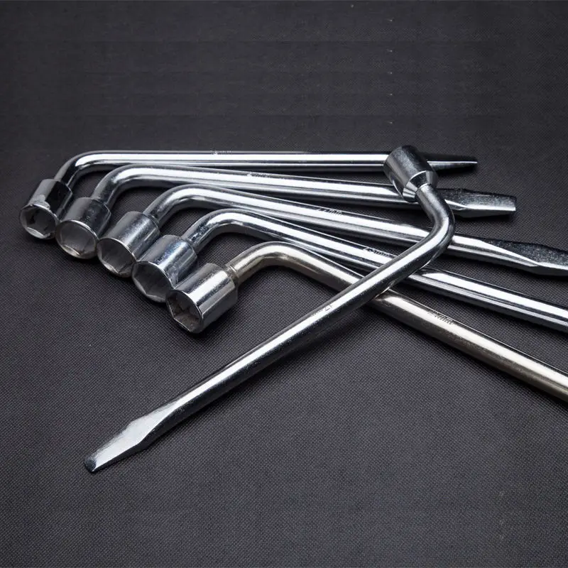 Factory Auto Repair Automotive Accessories-Torque Wrench Hexagonal Socket Tire Wrench L-Type Tire Wrench