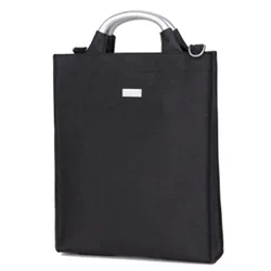 Waterproof Polyester Men Zipper Document Messenger Bag 14 Inch Laptop Sleeve Shoulder Business Backpackag