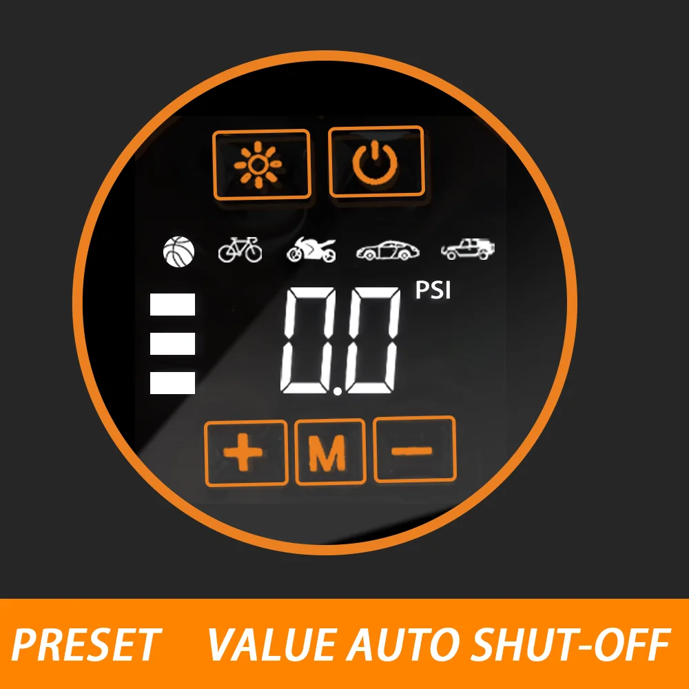 New Portable Cordless Electric Air Pump Multifunctional Car Tire Inflator Automatic Stop Air Pump Car Air Compressor