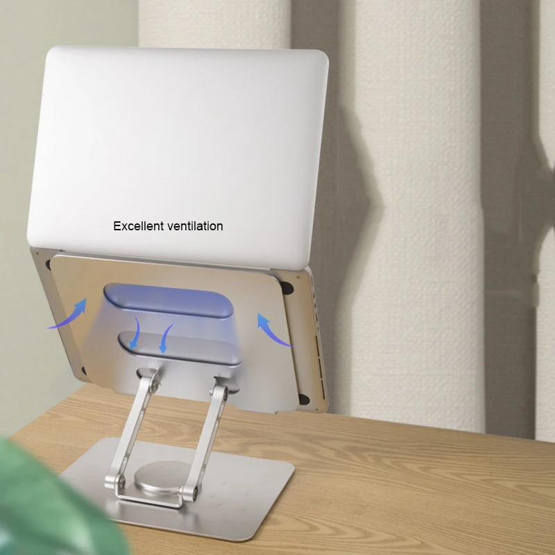 Подставка для ноутбука струйного принтера Desk Регулируемая подставка компьютера с 360 поворота основы Эргономичный ноутбук Riser совместной