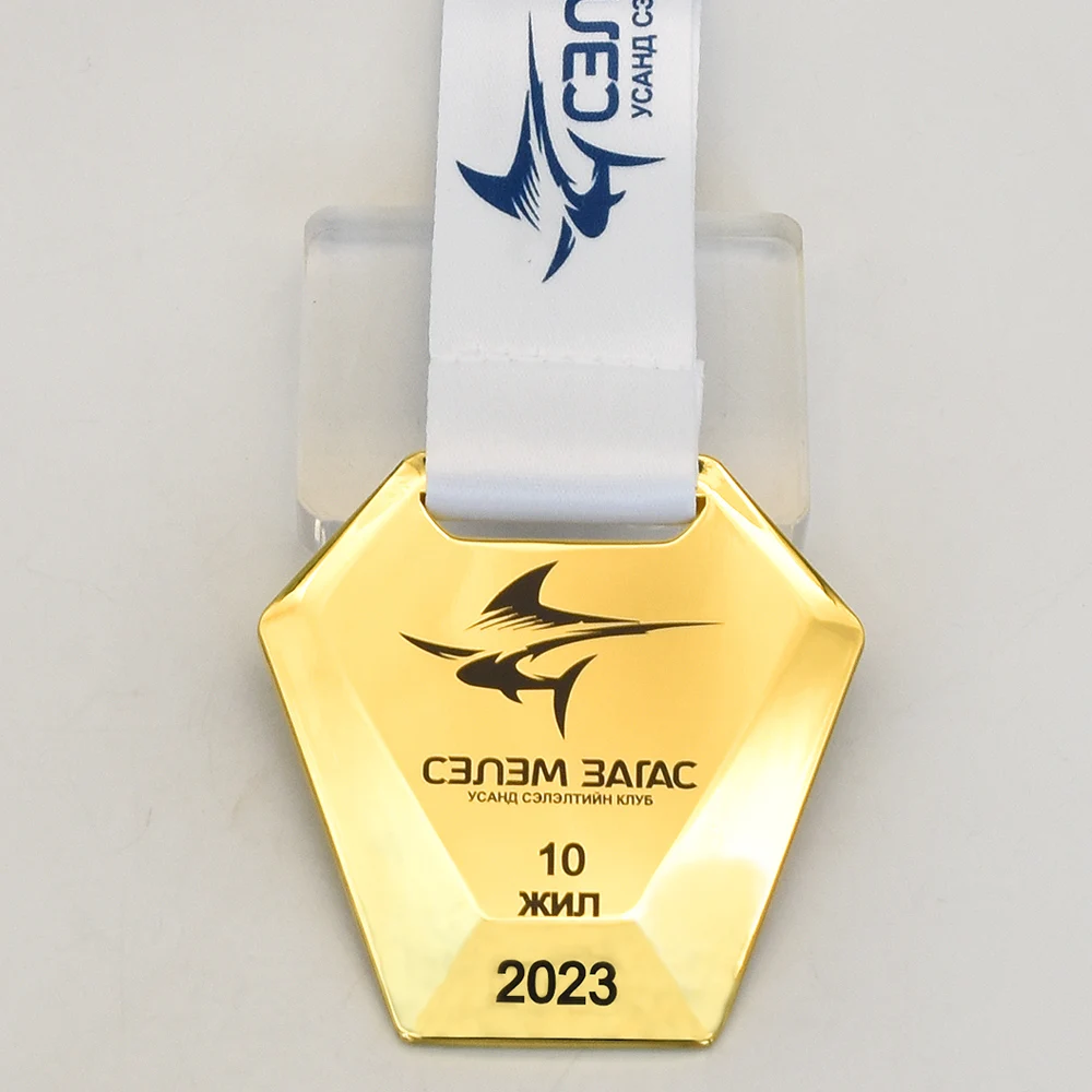 Manufacturer custom logo medal zinc alloy metal sports game running race finisher award medals