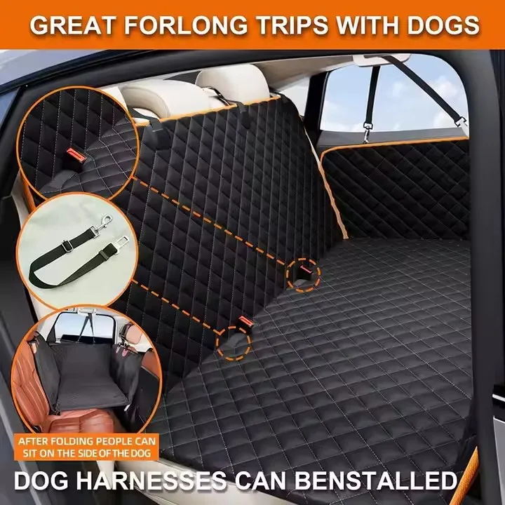 Factory Customized Dog Car Seat Cover Hammock Oxford Pet Products Car Seat Cover Hard Bottom Waterproof Car Seat Cover Extender
