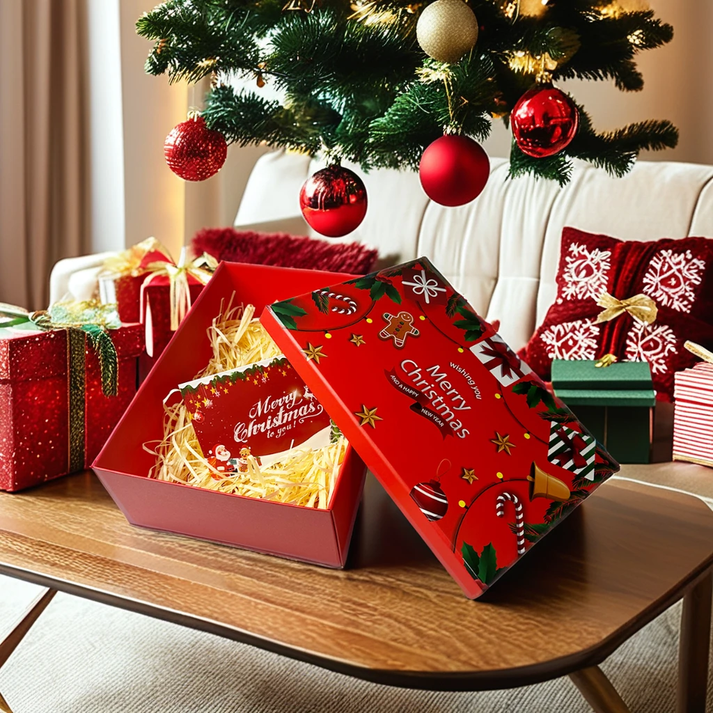 Wholesale Customized Easter Set Holiday Gift Boxes Rigid Cardboard Christmas Folding Packaging Gift Boxes