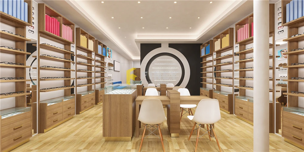 Customized Retail Optical Shop Interior Design Decoration Optical Display Cabinets Furniture For Optical Shop Interior Design