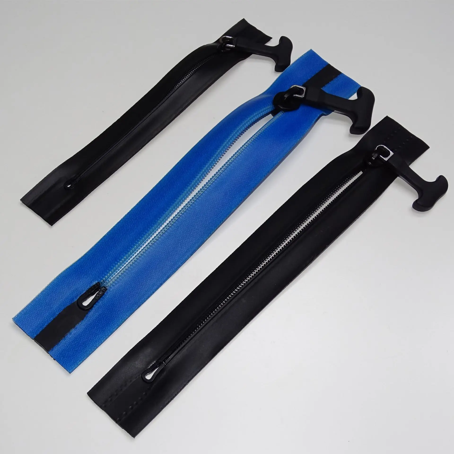 Factory Custom 5# 8# #10 Airtight Waterproof Resin PVC Zipper Strong Black Blue Waterproof TPU Airtight zipper