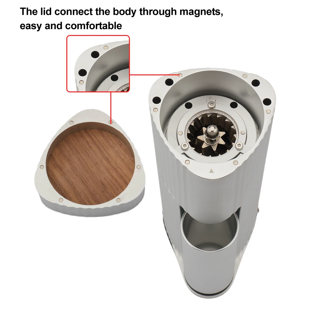 Mini Commercial Coffee Grinder Specialty Coffee Conical Burr Electric Coffee Grinder 100V 110V 220V 240V with Bellows