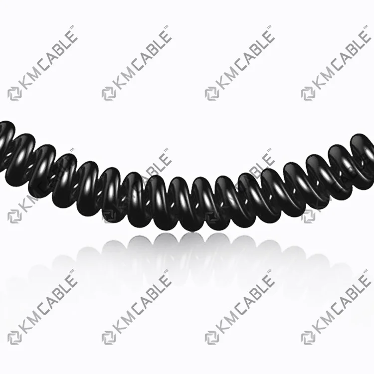 4x1mm2 multicore flexible electric Power wire Spring Lighting industry Spiral Cable High elasticity Power cable Coil cord Cables