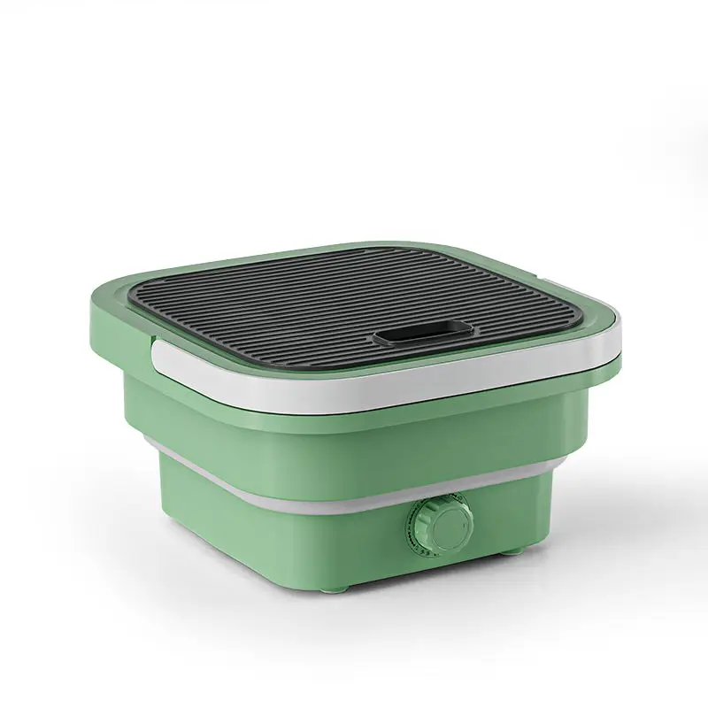 Mini Portable Bucket Washer Foldable Washing Machine with Soft Spin Dry and Drainage Pipe