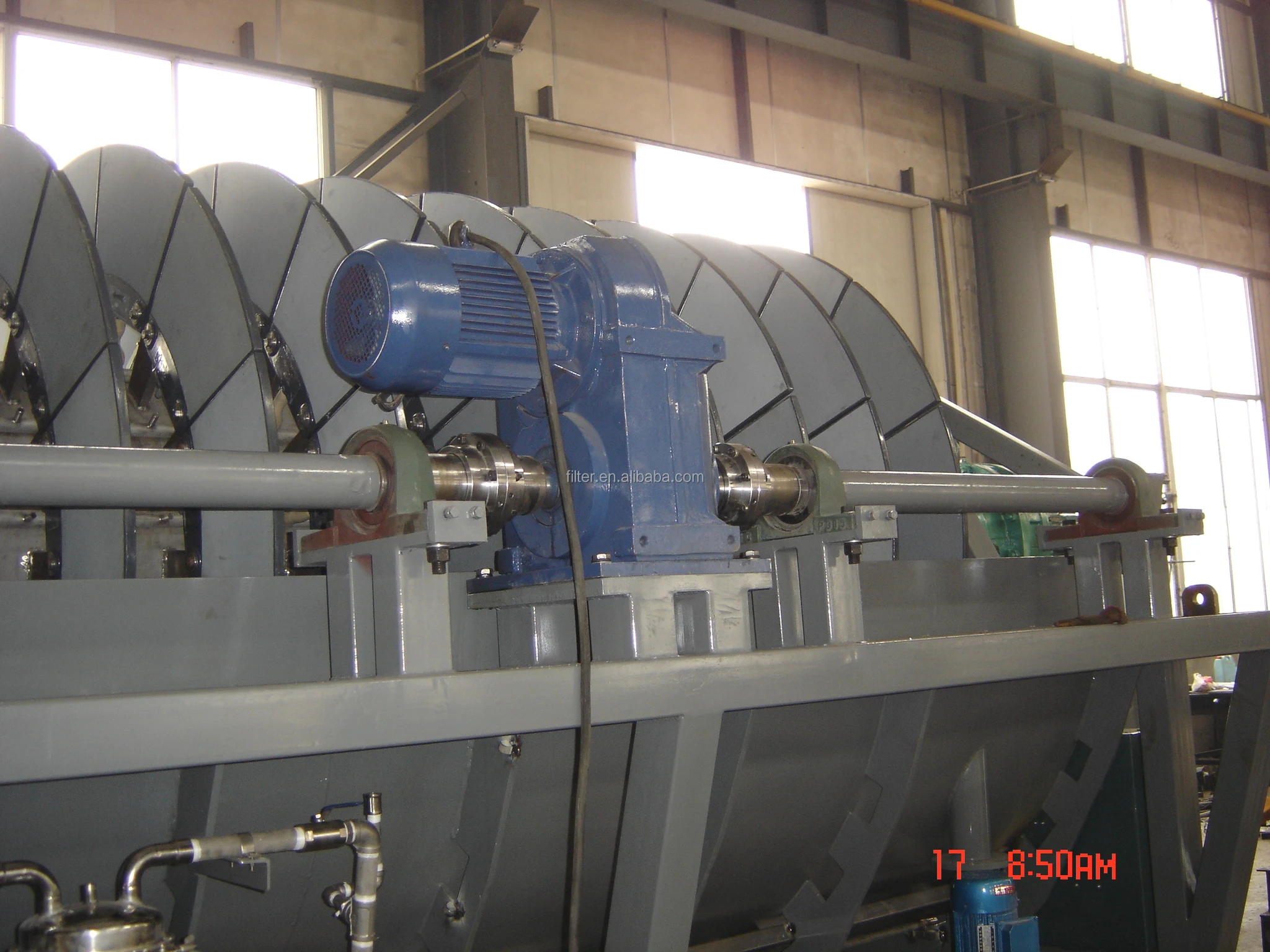 Mechanical sludge dewatering ceramic/drum vacuum filter for chemical, environmental protection