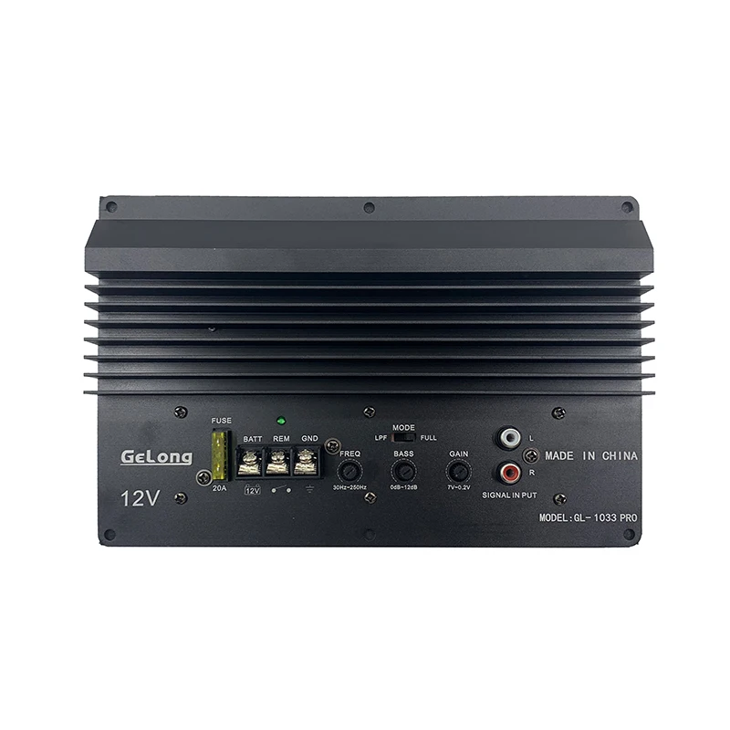 Car subwoofer amplifier board manufacturers wholesale 12V 1000W Bass box 10 inch 12 inch gelong 1033