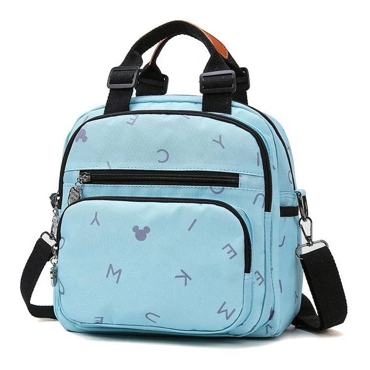 multifunction cute cartoon print zipper shoulder nappy diaper backpack bag small mickey diaper bags