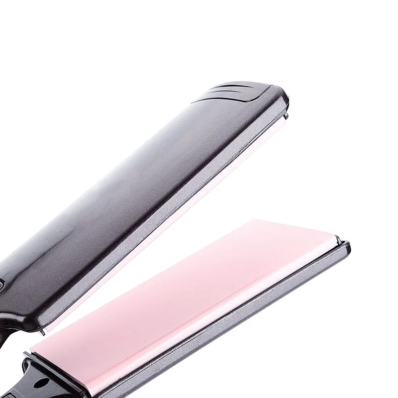 Wholesale factory price private label wide plate steam pod fast high heat flat iron hair straightener titanium professional