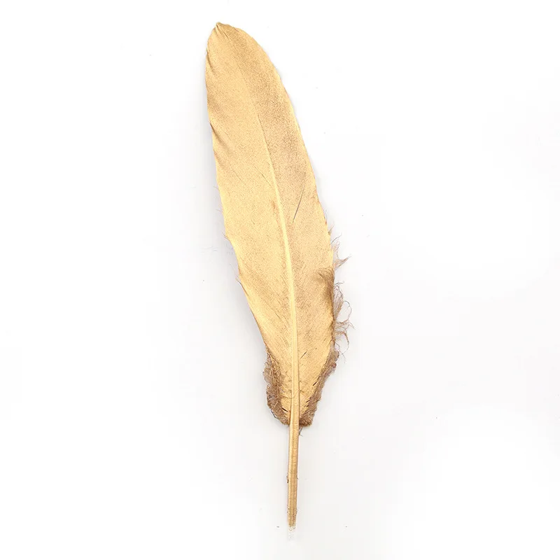 Gold Foil Feather Wholesale Hot-Selling Gorgeous Natural Feather for Decorations