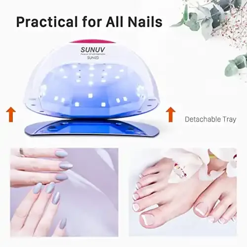LED Intelligent Induction Manicure Lamp 48W Phototherapy Machine Quick-Drying Nail Polish Double Light Source Manicure Machine