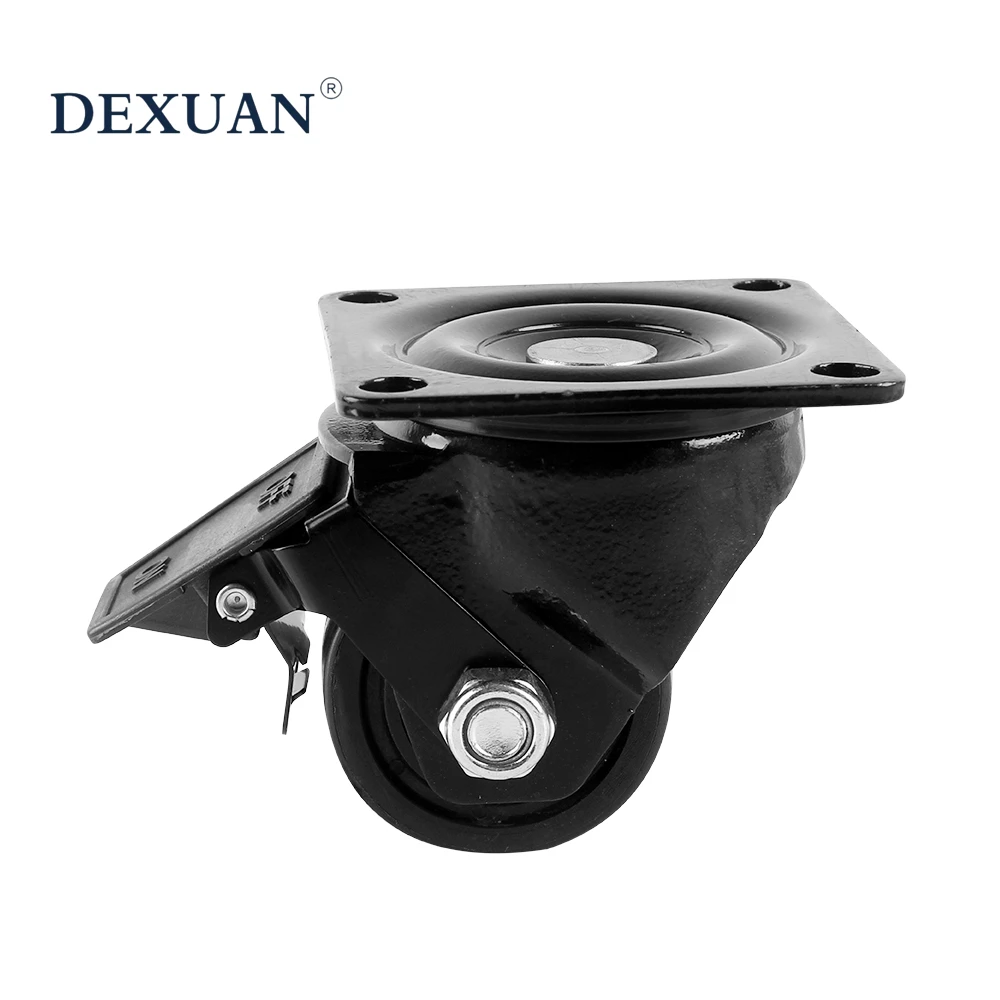 trolley caster wheel industrial castors with brake,castors medial bed double wheels 5 inch,chair castor wheel