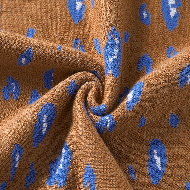 
Wholesale high quality oem custom pattern wool maxi long sweater skirt 