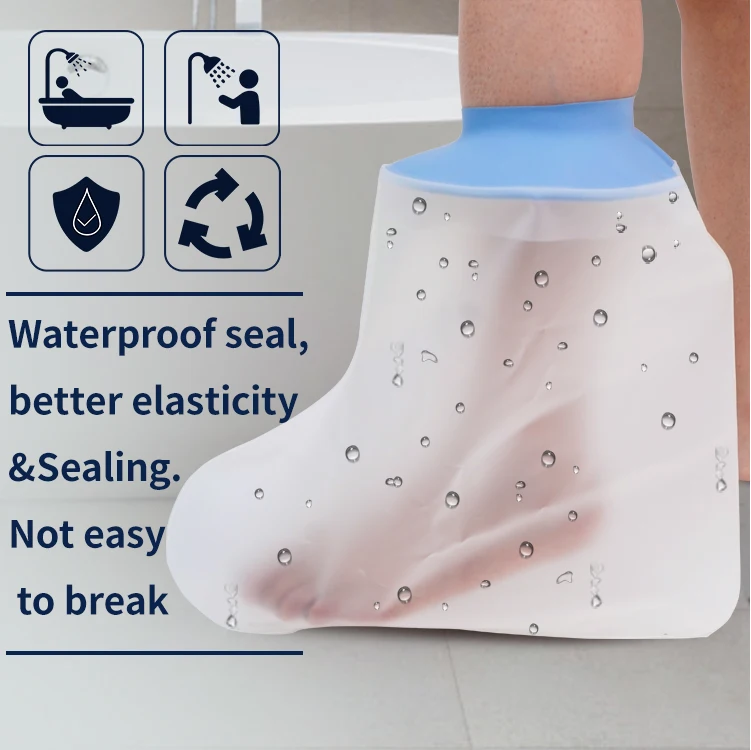 2022 New Type Waterproof Cast Cover For Foot To Protect Surgical Wounds From Infection Match Bandage Waterproof Cast Cover