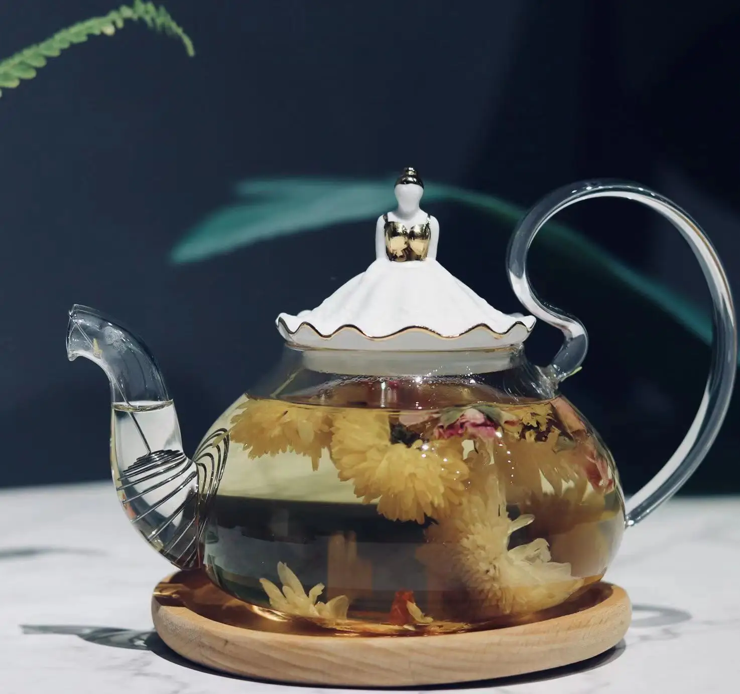 EU Standard Dried Fruit Flower Flavor Tea dragon pearl Chrysanthemum Blended Tea Flavored TEA Balls