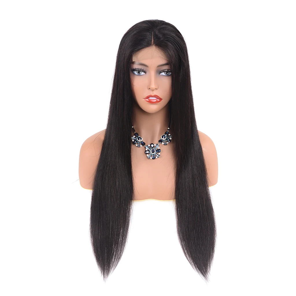 4x4 100% Cuticle Aligned Wig Natural Straight lace front Human Hair Wigs For Black Women