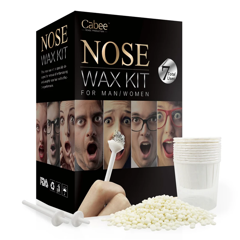 
Nose Depilatory Wax Set Nose Hair Wax OEM Nose Waxing Removal Kit With Your Own Brand 