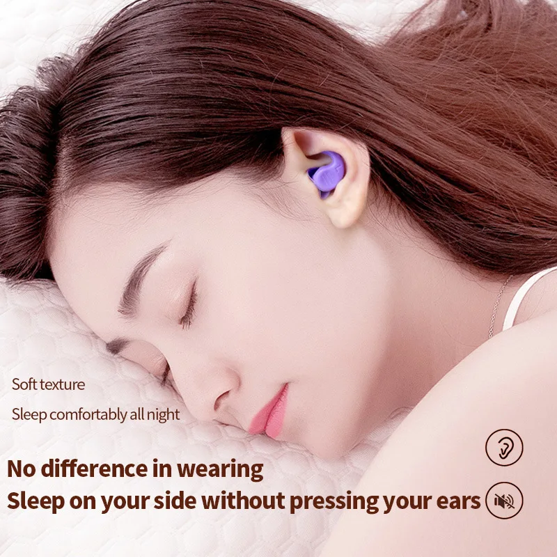 Silicone Earplugs for Sleep Noise Cancelling and Sound Blocking Hearing Protection Safe and Effective