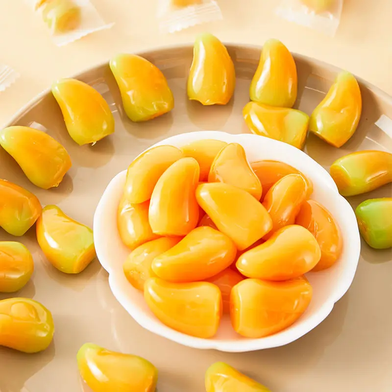 2024 Hot Sale Mango Peeling Gummy Candy Sweet and Fruity Flavor Packaged in Bags