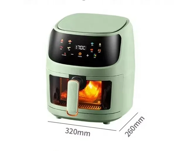 PANCERKA The New Multifunctional Deep Oil Free Steam 8l Stainless Steel Liner Custom visual Air Fryers