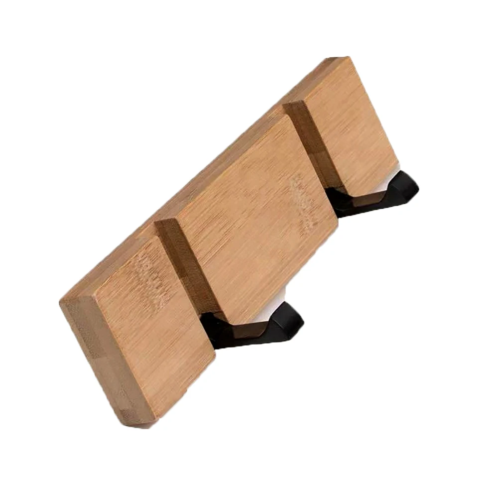 100% натуральная Бамбуковая вешалка для пальто настенные сверхпрочные складные крючки