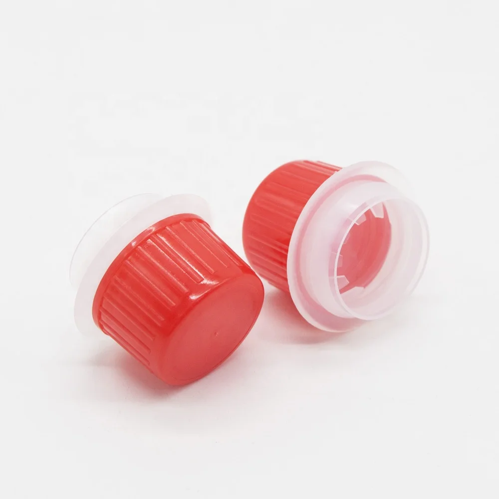 Custom 24mm plastic closures screw caps for chemical grade oil tin cans