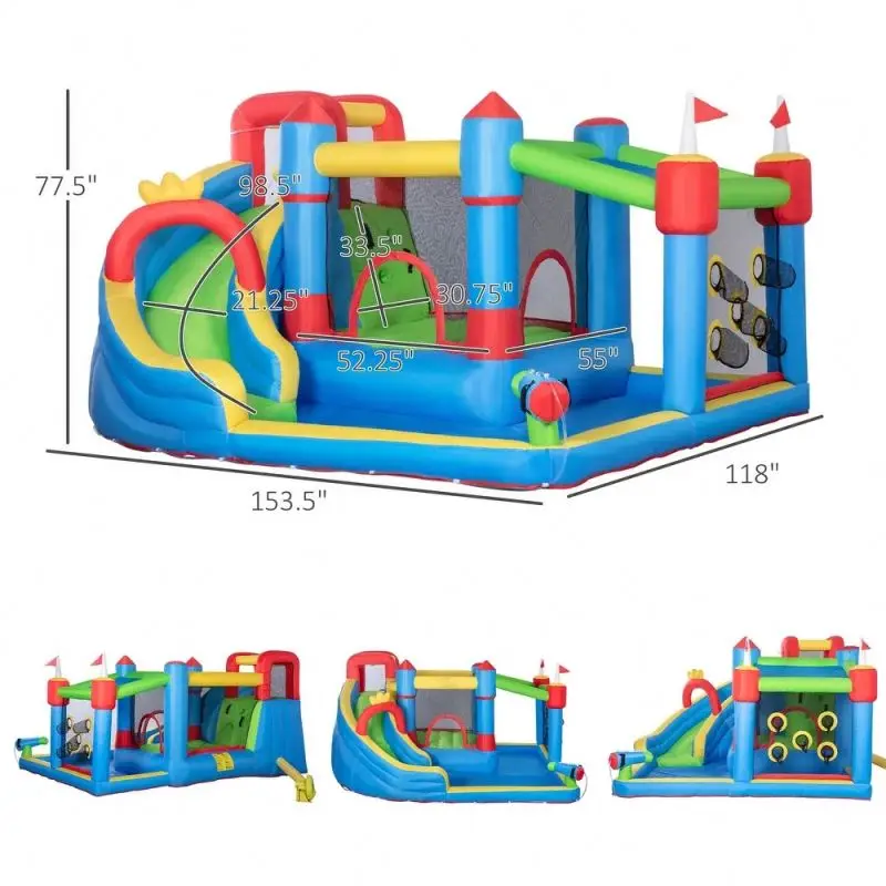 Inflatable Bouncer Commercial For Slide Bouncy Water Combo With Castle Sale Kids Moon Houses Blower Mini Big Bounce House