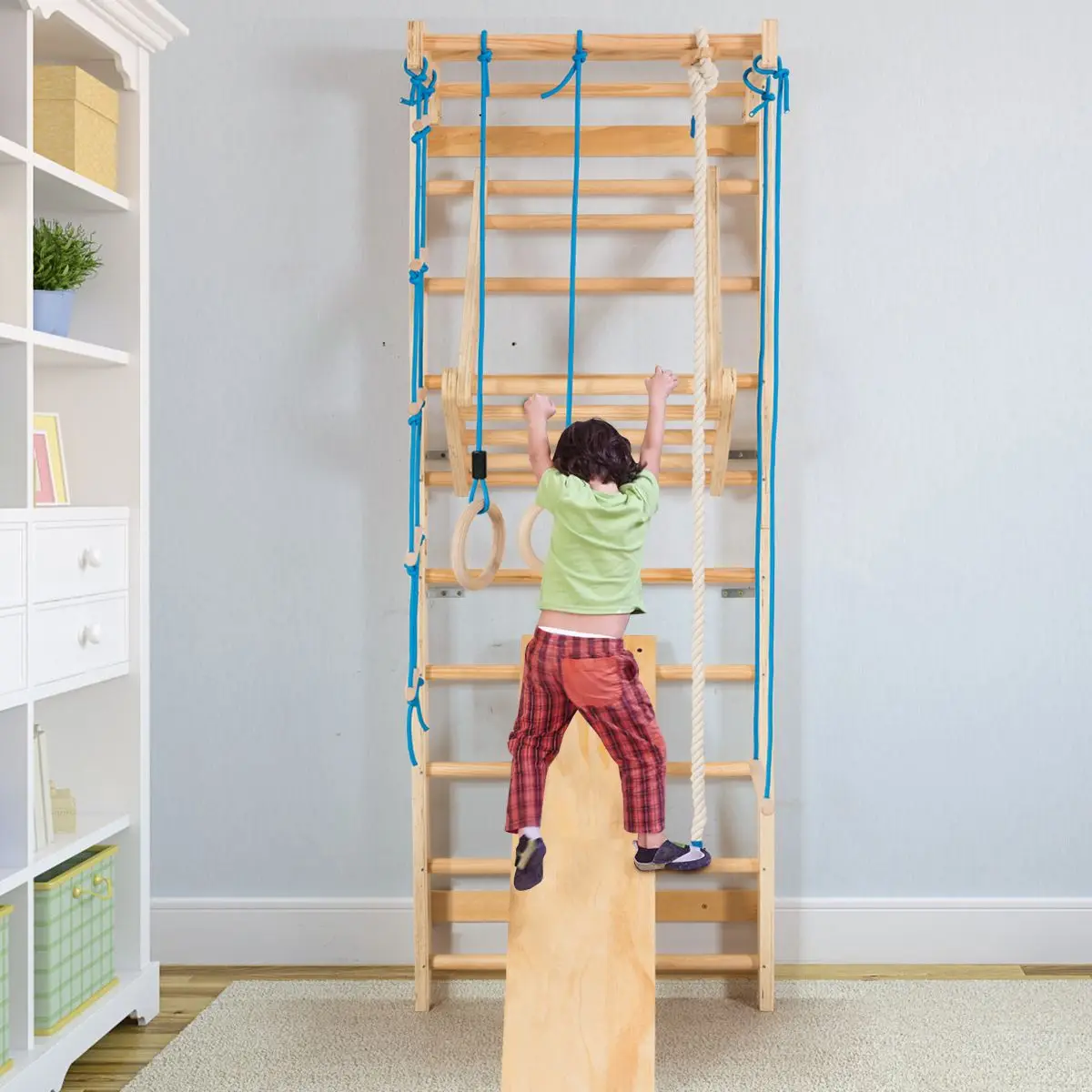 Equipment Gymnastics Swedish Wall Ladder Pull Up Bar Home Gym Kids Stall Bars,Swedish Ladder