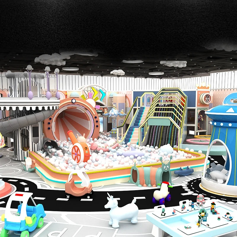 Climbing Frame Interactive Soft Playground Children Maze Play Center Indoor Sand Pool Balls