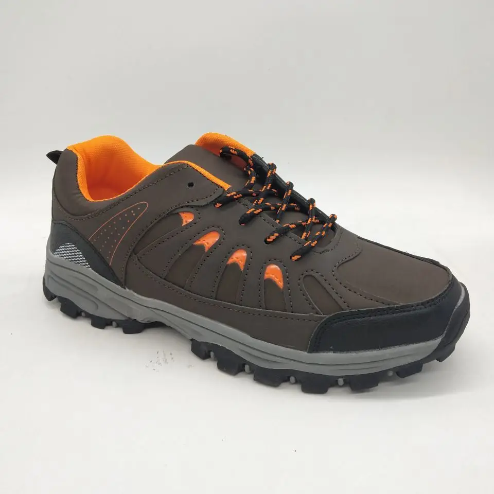 
Stylish Slip and Puncture Resistant Waterproof Nubuck Leather Sport Hiking Shoes 