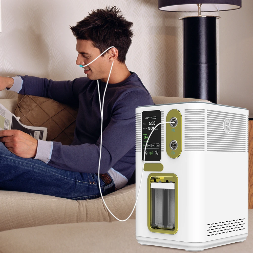 1500ml H2 Gas Generator Hydrogen Breathing Machine Portable hydrogen generator