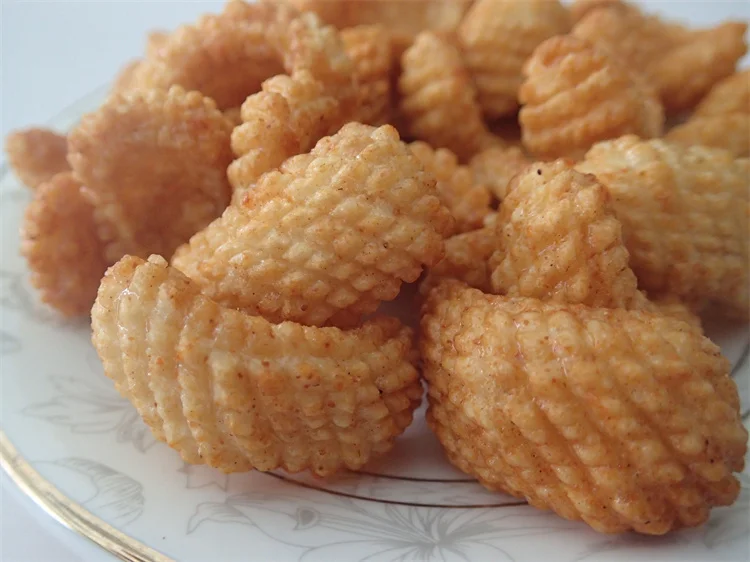  Китайские закуски чипсы морепродукты мятая пища пряные Хрустящие рисовый