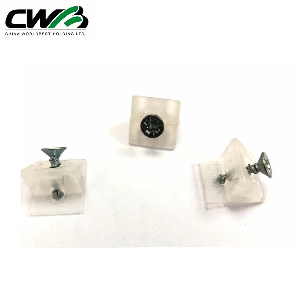 Connector for wood panels Plastic Back Panel Furniture screw Shelf Support Bracket screws