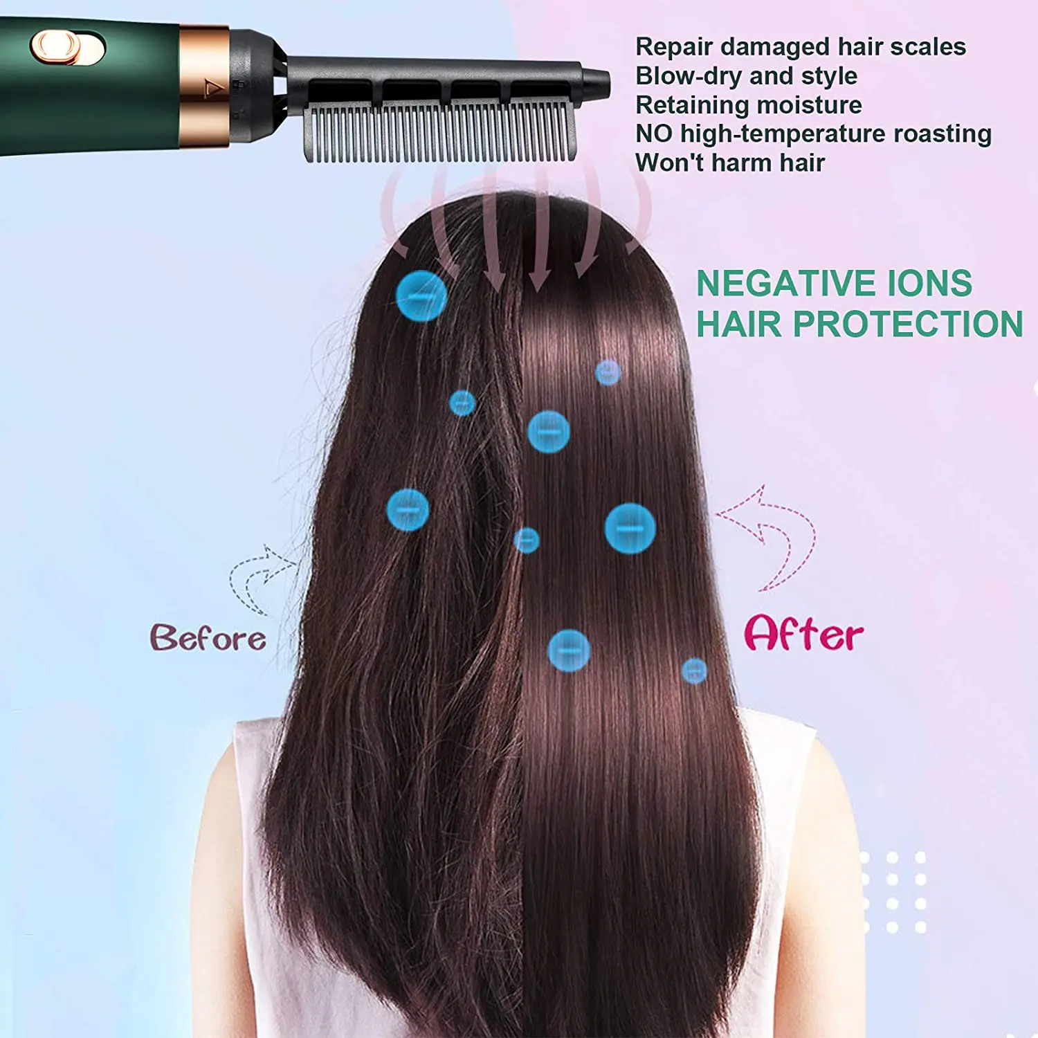 Amazon newest Upgrade hot Styling Brush and Volumizer 5 in1 Electric Hair
