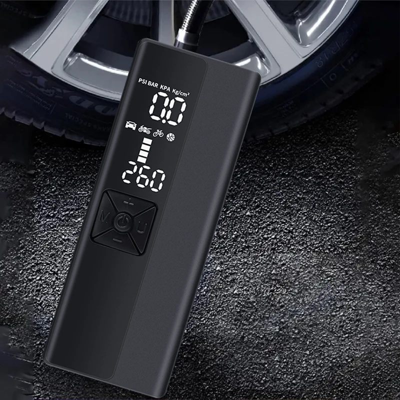 12v Dc Wireless Air Compressor Auto Tyre Inflator Portable Air Pump With Digital Pressure For Car Tires Balloon
