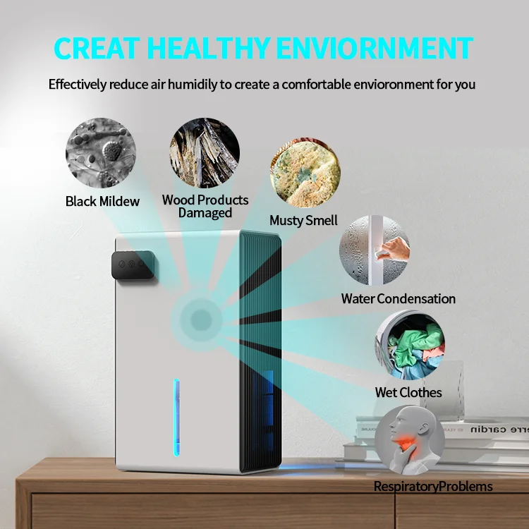 Wholesale Custom Portable Mini Household Smart Tuya WIFI Control Air Dryer Dehumidifier for Wet Weather