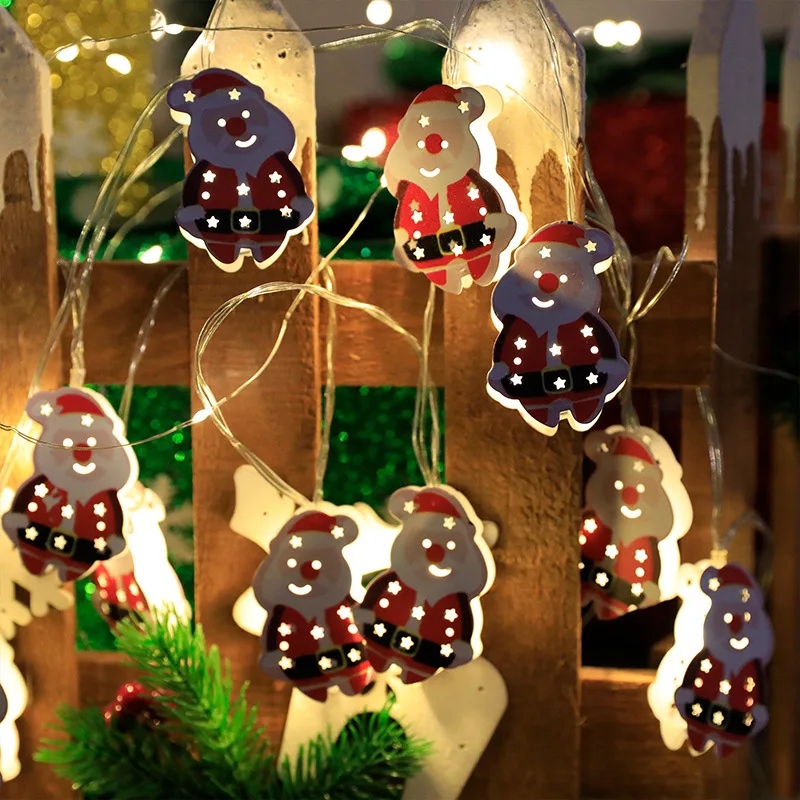 LED Battery operated Christmas tree string lights for Xmas holiday festival room outdoor decoration