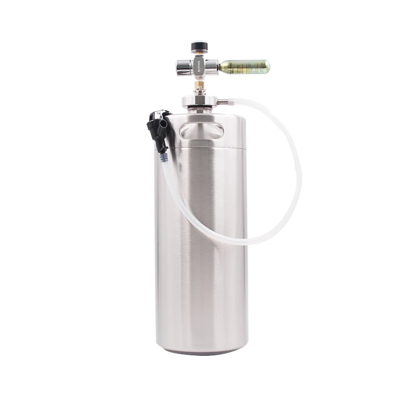 128 Ounce Min Beer Keg Pressurized Growler Craft CO2 Beer Dispenser System