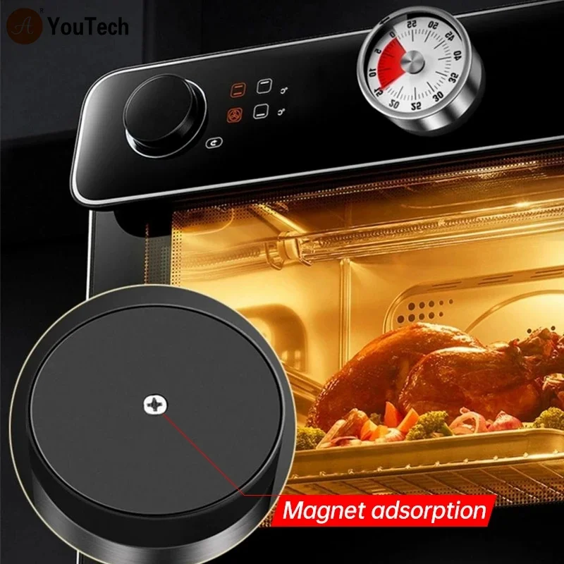 Magnet Adsorption Kitchen Timer Mechanical Alarm Clock Cooking Study Egg Reminder Countdown Timer Kitchen Gadget Accessories